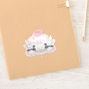 Mallard Duck Monogram Graduation Crest