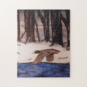 Mallard Duck on a Mission Jigsaw Puzzle