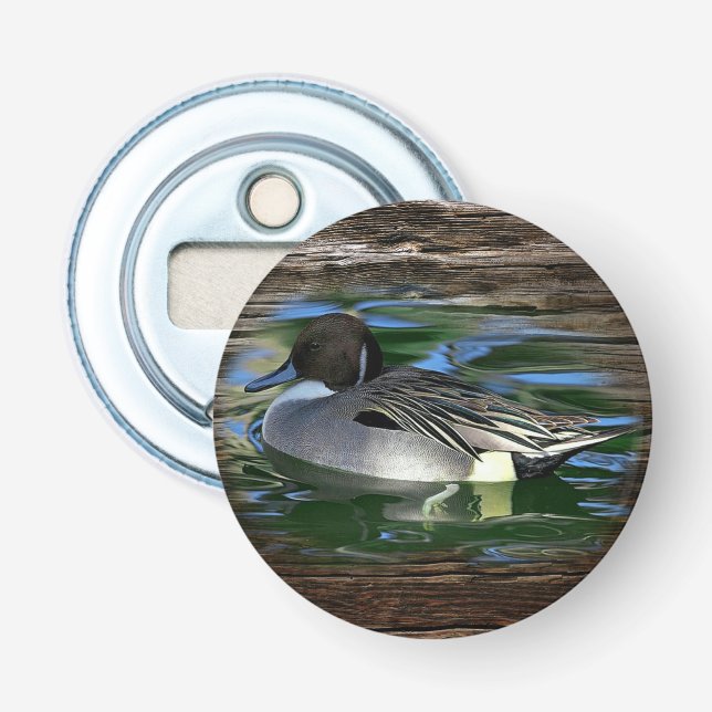 Mallard Duck On Lake Bottle Opener (Front)