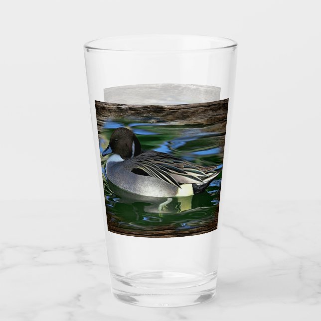 Mallard Duck On Lake Glass (Front)