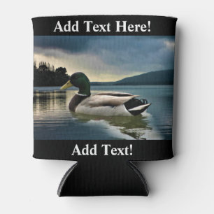 Mallard Duck On The Lake Can Cooler
