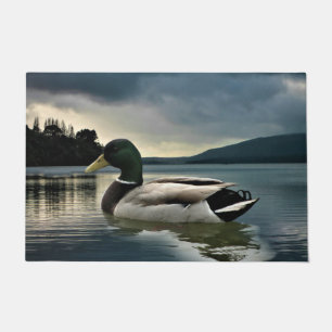Mallard Duck On The Lake Doormat
