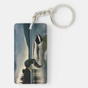 Mallard Duck On The Lake Key Ring
