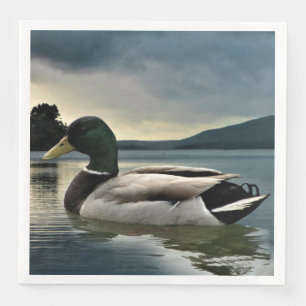 Mallard Duck On The Lake Napkin