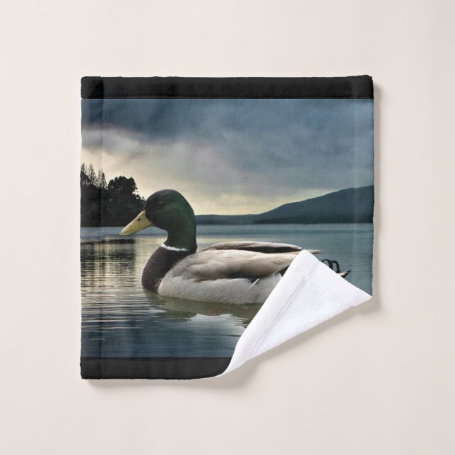 Mallard Duck On The Lake Wash Cloth (Wash Cloth)