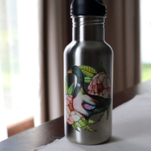 Mallard Duck Peony Nature Lovers 532 Ml Water Bottle