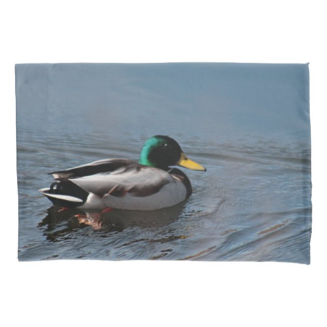 Mallard duck pillowcase (Front)