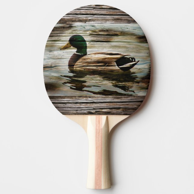 Mallard Duck Ping Pong Paddle (Front)