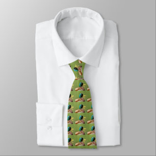 mallard duck portrait tie
