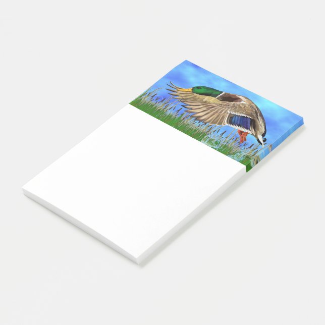Mallard Duck Post-it Notes (Angled)