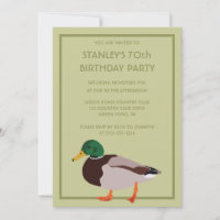 Mallard Duck Realistic Illustration Custom