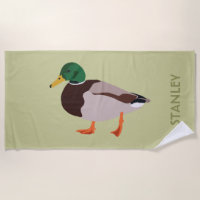 Mallard Duck Realistic Illustration Personalised