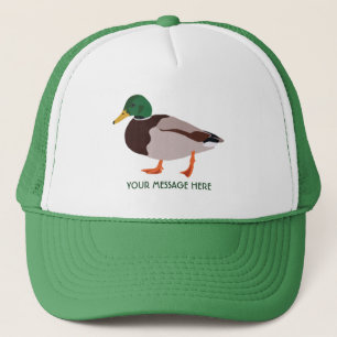Mallard Duck Realistic Illustration Personalised Trucker Hat