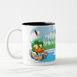 Mallard Duck Two-Tone Coffee Mug