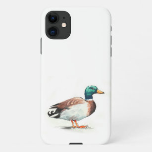 Mallard Duck Watercolor iPhone 11 Case