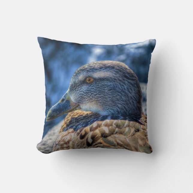 Mallard Duck Wildlife Photo for Bird-lovers Cushion (Front)