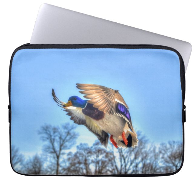 Mallard Duck Wildlife Photo for Bird-lovers Laptop Sleeve (Front)