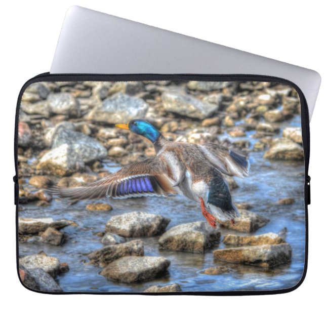 Mallard Duck Wildlife Photo for Bird-lovers Laptop Sleeve (Front)
