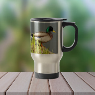Mallard Duck Wildlife Photo Travel Mug