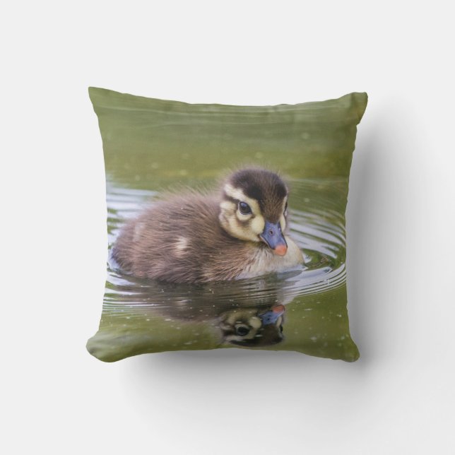 Mallard Duckling Outdoor Cushion (Front)