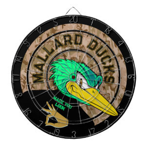 Mallard Ducks Custom Logo Dartboard