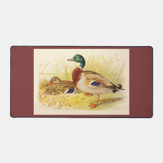 Mallard Ducks Desk Mat (Front)