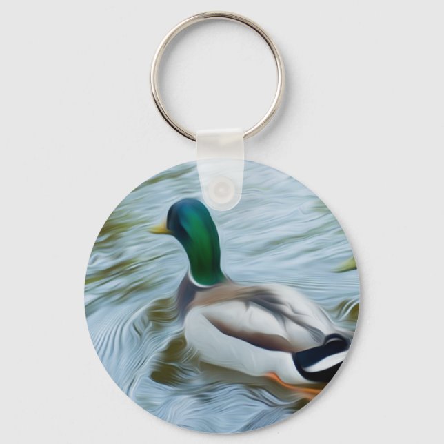 Mallard Ducks Key Ring (Front)
