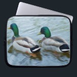 Mallard Ducks Laptop Sleeve<br><div class="desc">Originally a photograph of two Mallard Ducks n a pond that I processed to look like an oil painting. This design also comes on many other Zazzle products.</div>