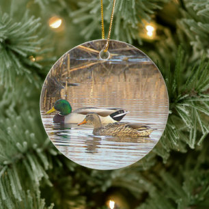 Mallard Ducks Photo Ornament