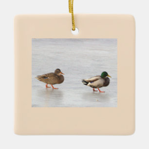 Mallard Ducks Photo Ornament