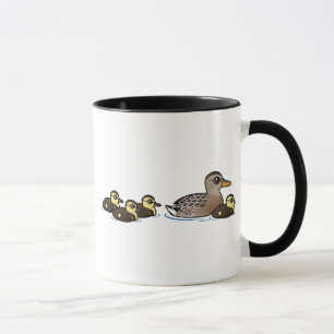 Mallard & four ducklings mug