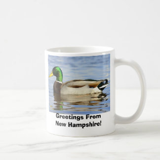 Mallard, Greetings From New Hampshire! Coffee Mug