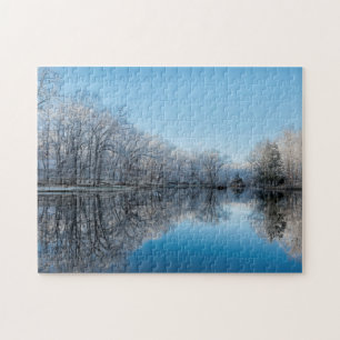 Mallard Lake Winter Reflections Jigsaw Puzzle