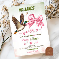 Mallard or bows Gender reveal