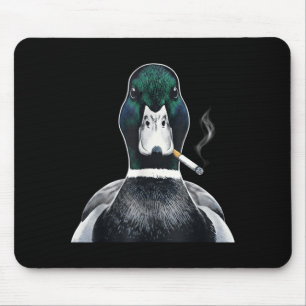 Mallard smoking cigarette meme funny mallard duck mouse pad