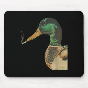 Mallard smoking cigarette meme funny mallard duck mouse pad