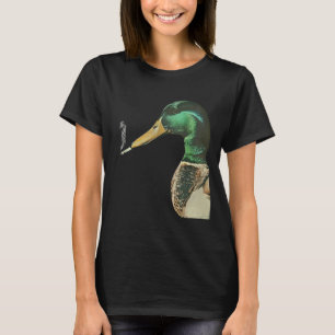 Mallard Smoking Cigarette Meme Funny Mallard Duck T-Shirt