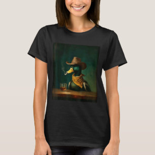 Mallard smoking cigarette meme funny mallard duck T-Shirt