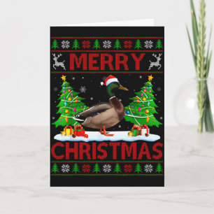 Mallard Ugly Xmas Funny Mallards Merry Christmas Card