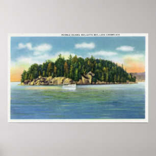 Malletts Bay View of Marble Island Poster