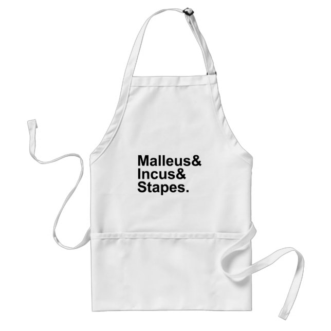 Malleus Incus Stapes | Three Bones of Middle Ear Standard Apron (Front)