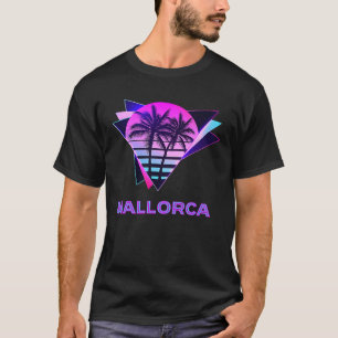Mallorca 80s Vaporware Palm Tree Retro Vintage Sou T-Shirt