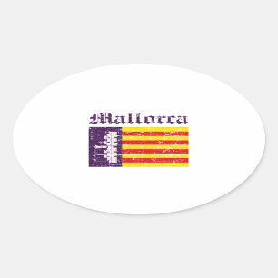 Mallorca City designs Oval Sticker