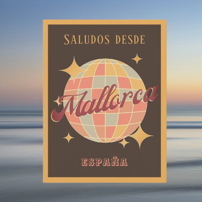 Mallorca España Spain Retro Vintage Party Postcard (Creator Uploaded)