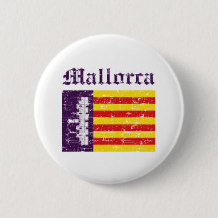mallorca Italy flag designs 6 Cm Round Badge