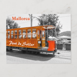 Mallorca Old Tram of Port de Soller Postcard