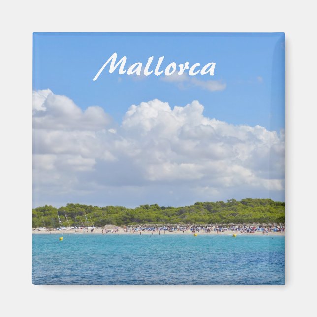 Mallorca Playa Es Trenc Travel Souvenir Magnet (Front)