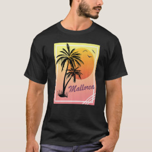 Mallorca Retro Vintage Sunset T-Shirt