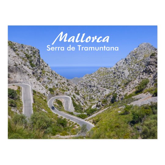 Mallorca Serra de Tramuntana Mountain Road Postcard