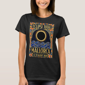 Mallorca Solar Eclipse 2026 - Catalan Modernist T-Shirt
